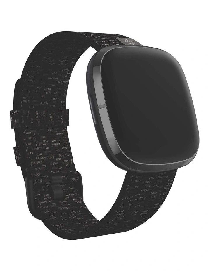 Sense & Versa 3 Small Woven Band Charcoal