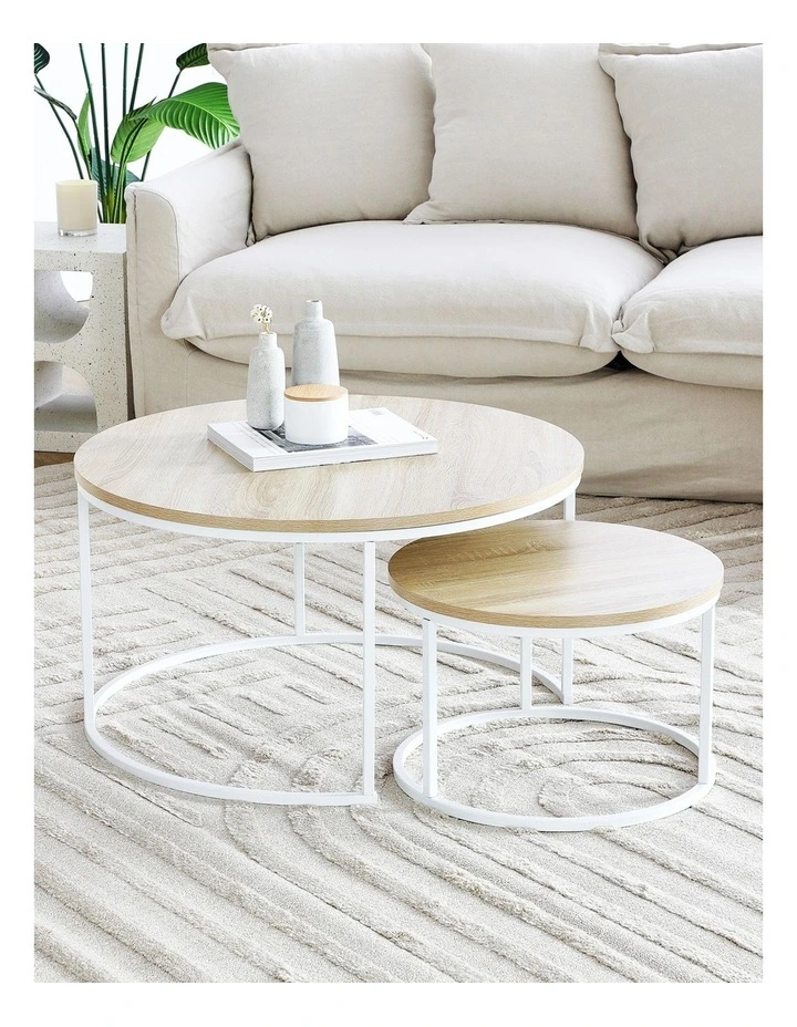 Sonoma Nesting Coffee Tables Set Of 2 in White