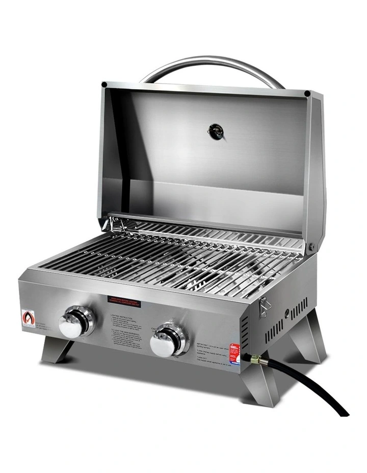 Portable 2 Burner Gas BBQ