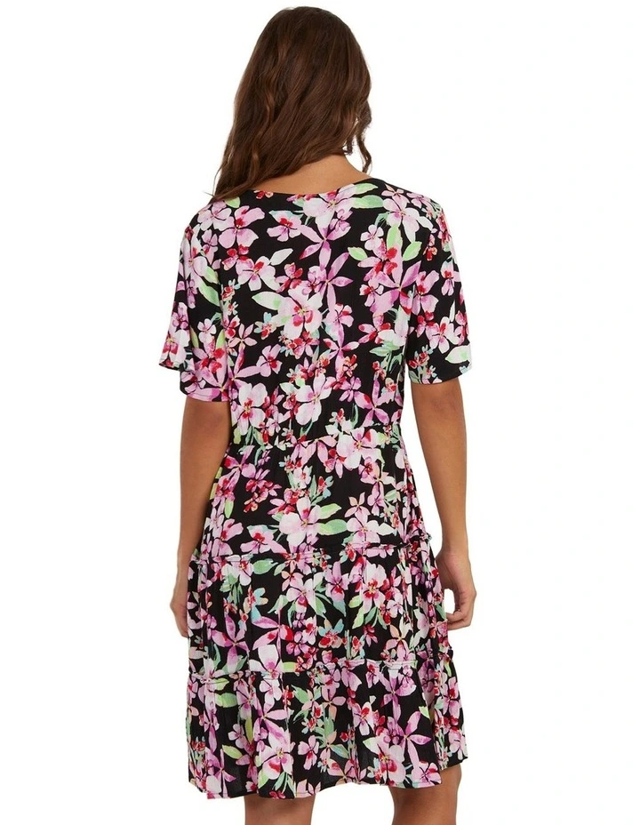 Summer Of Sun Mini Dress in Anthracite New Life