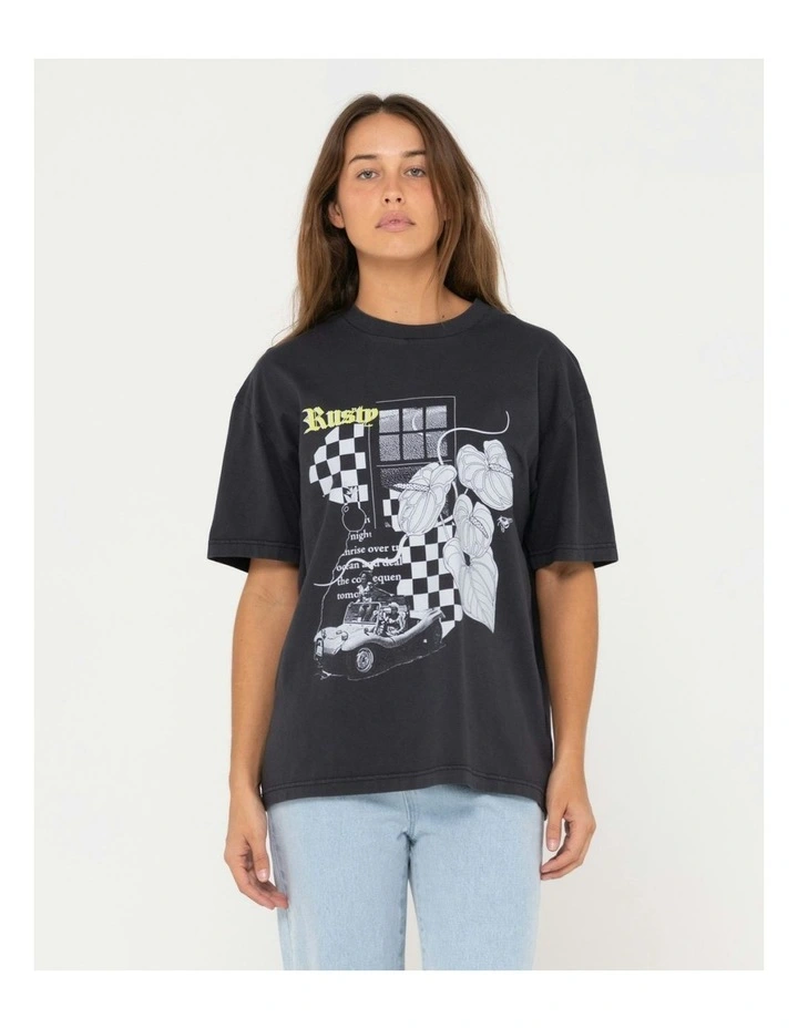 Nightlight Oversize Tee in Black