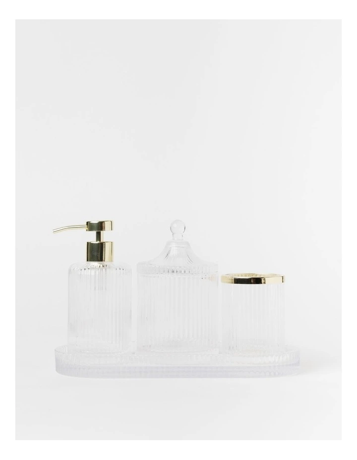 Glass Bathroom Accessories in Clear