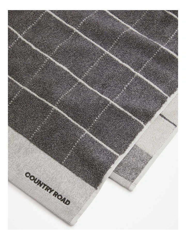 Kiko Australian Cotton Bath Sheet in Charcoal Marle