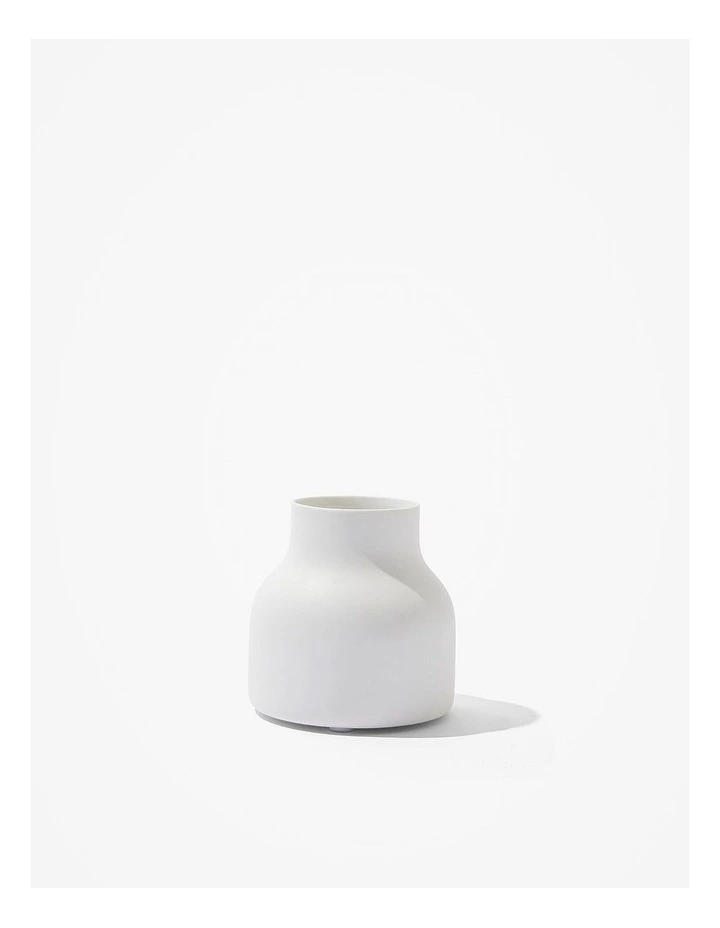 Dane Ceramic Extra Small Vase in Snow