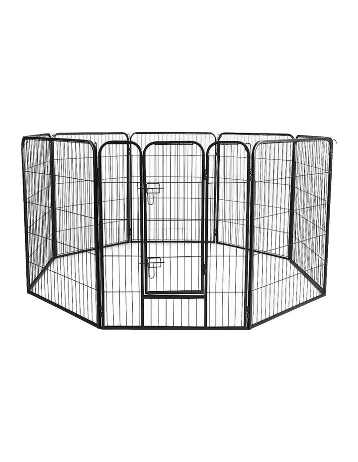 8 Panel Playpen 32'' in Black