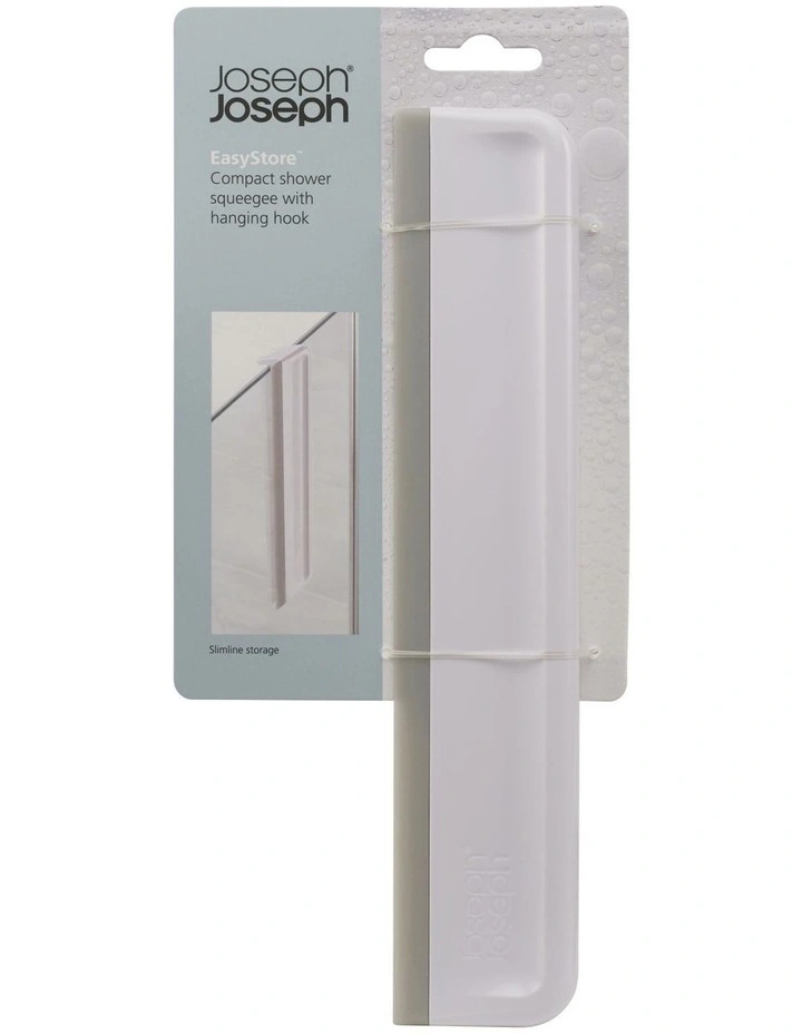 EasyStore Compact Shower Squeegee in Grey, White