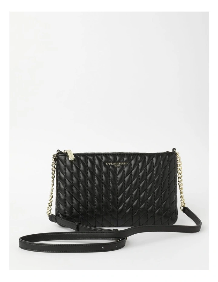 Karolina Black/Gold Crossbody Bag