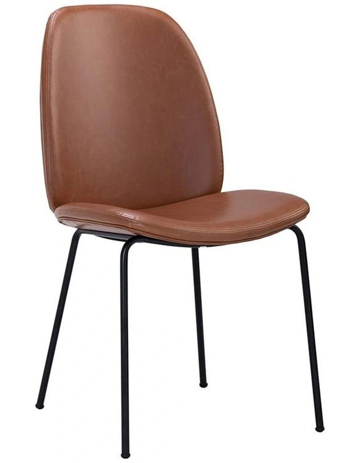 Adelia Dining Chair Tan & Black