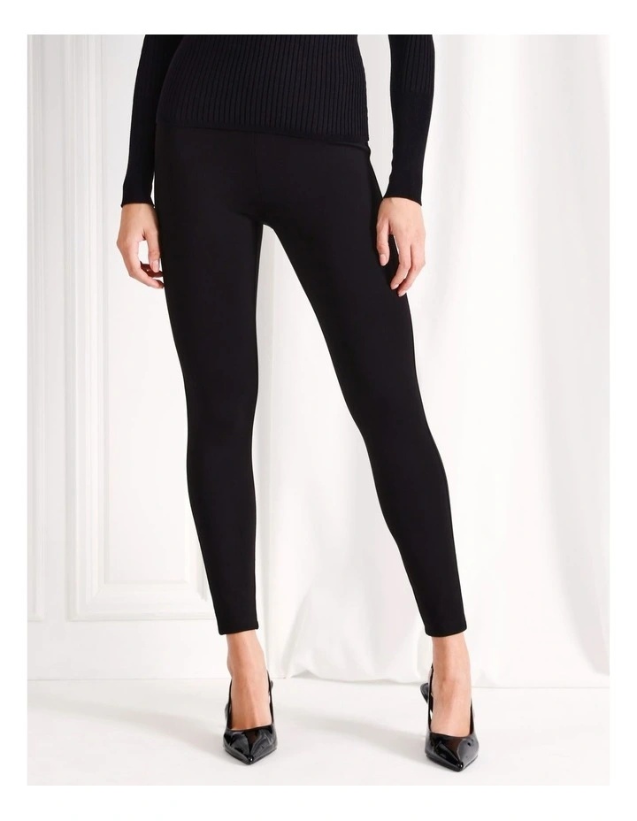 Ponte Legging in Black