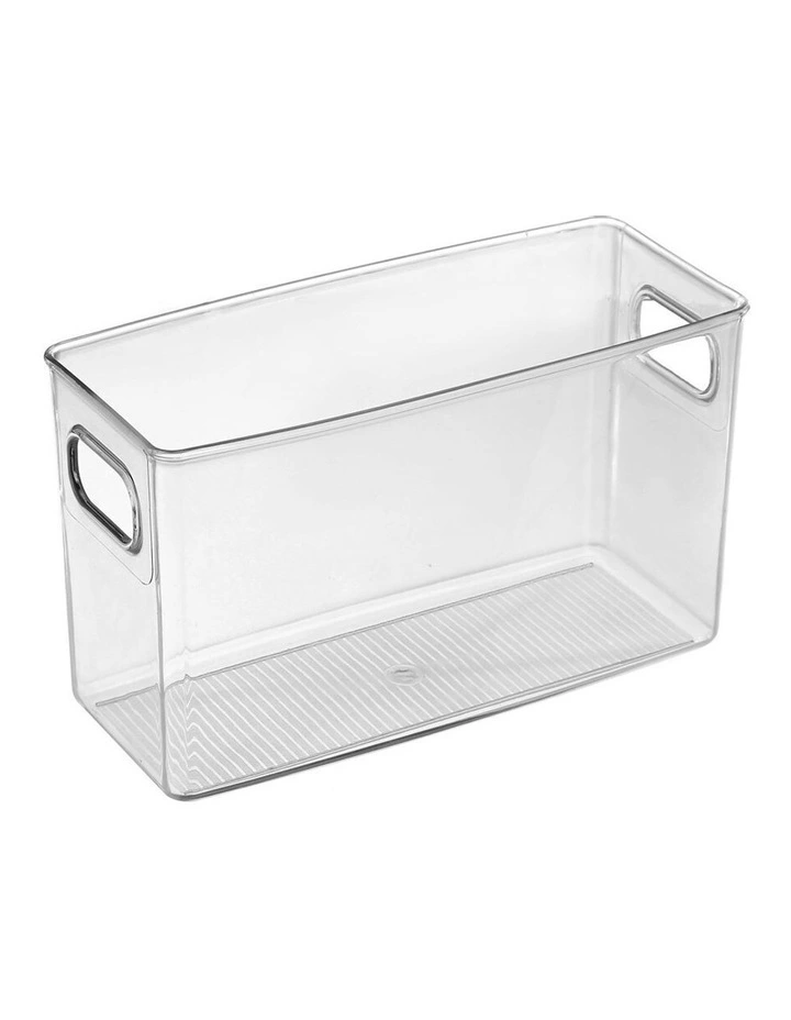 Crystal Plastic Storage Container 25cm Medium Fridge/Pantry Organiser