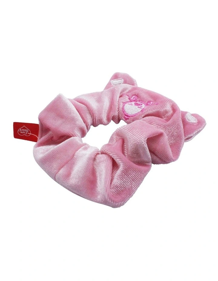 Sheer Bear Scrunchie in Pink