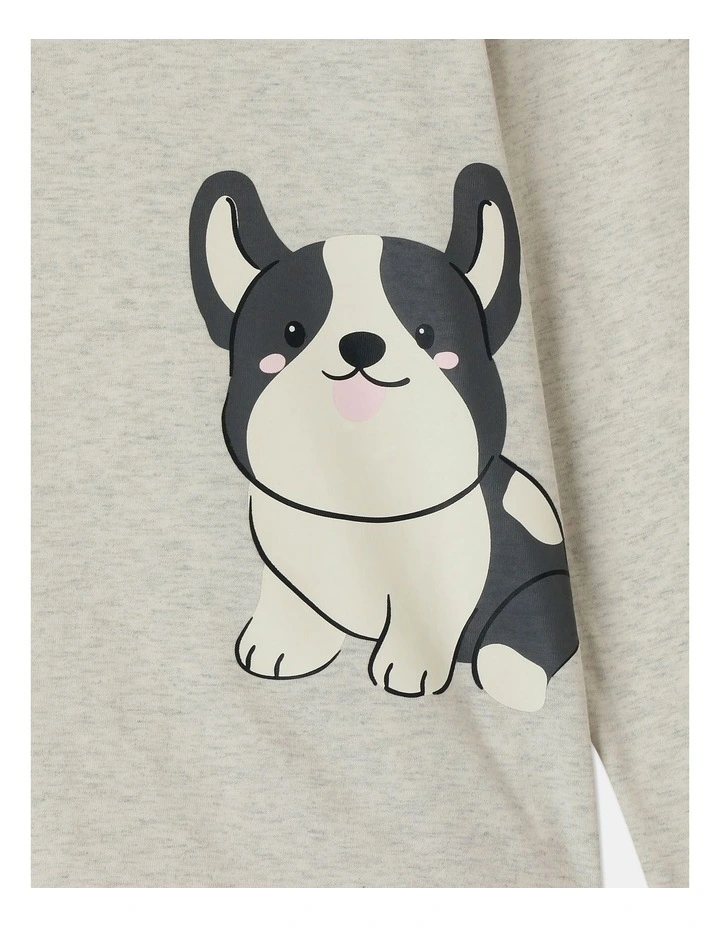 Essential Corgi Pyjama Set in Grey Marle