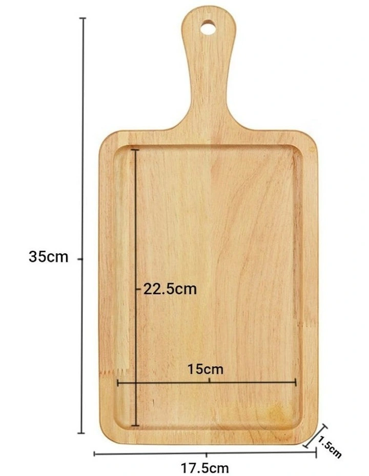 Rectangle Wooden Tray 35cm in Brown