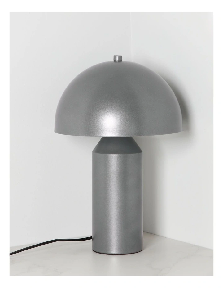 Napoli Dome Table Lamp in Dark Silver