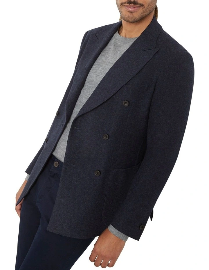 Cardigani DB Jacket in Navy