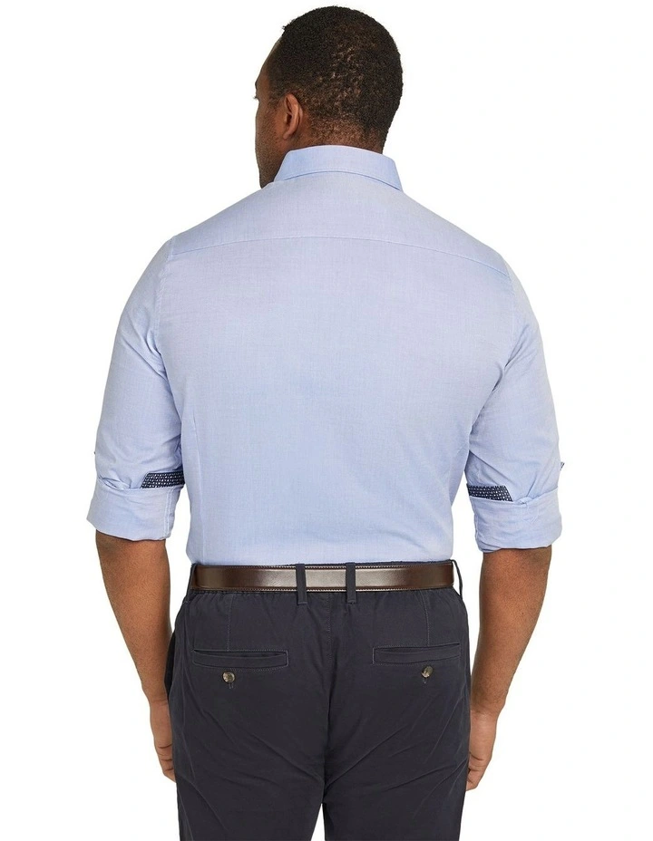 Ashton Textured Shirt in Cornflower