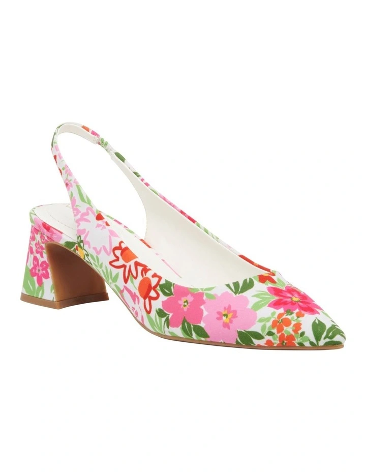 Cornela Slingback Pump in Floral Print