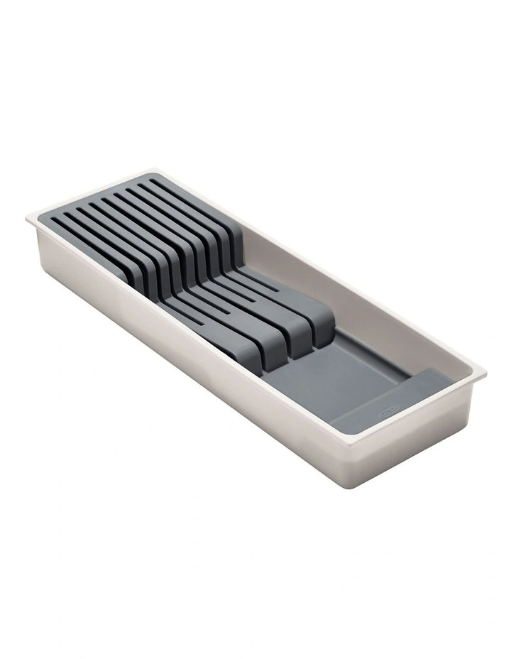Compact Knife Drawer Organiser in White