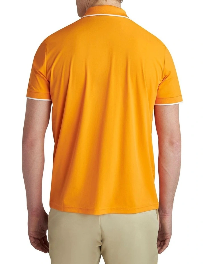 Beacon Tipped Polo in Orange
