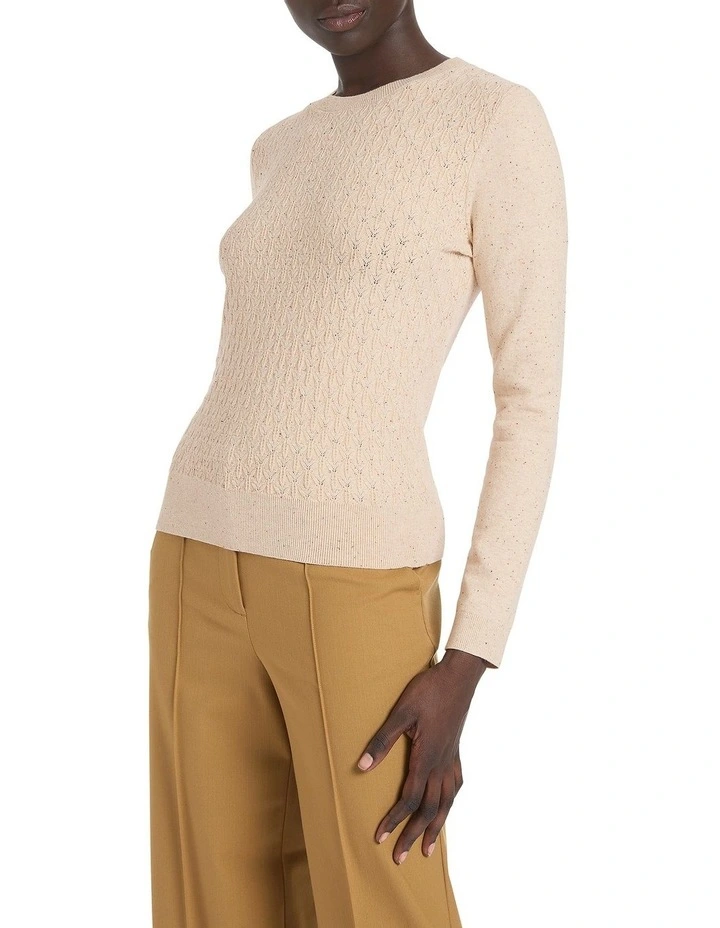 Danna Speckle Knit in Cream