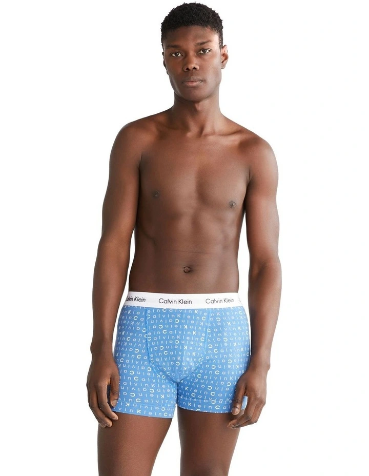 Cotton Stretch Trunks 3 Pack in Multi