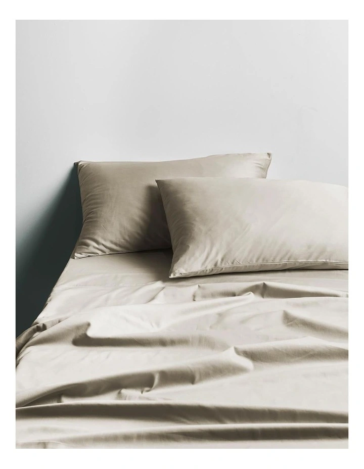 Halo Organic Sateen Sheet Set in Feather