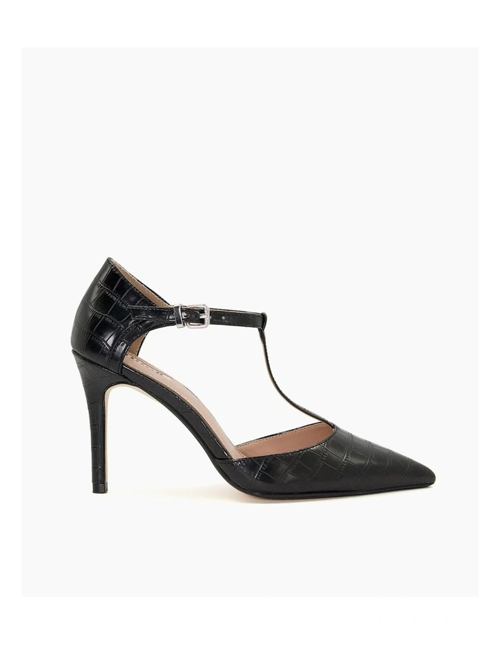 Casta Court Shoe in Black
