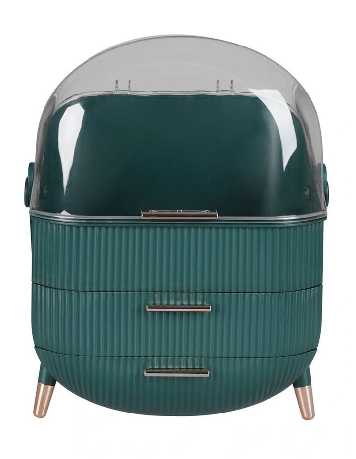 Makeup Storage Case Cosmetic Organiser in Green