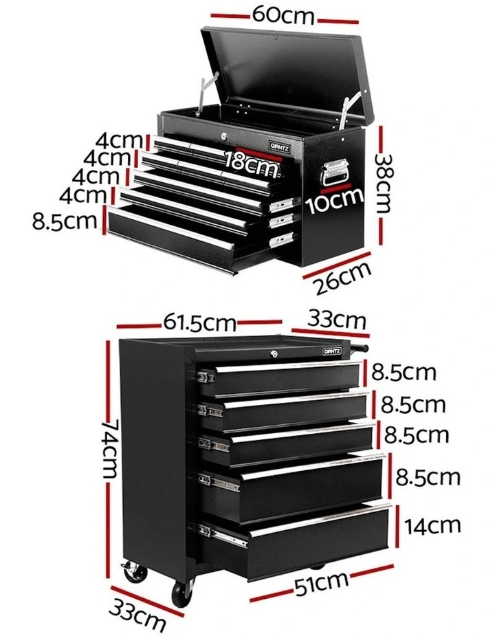 Chest Trolley 14 Drawers Toolbox