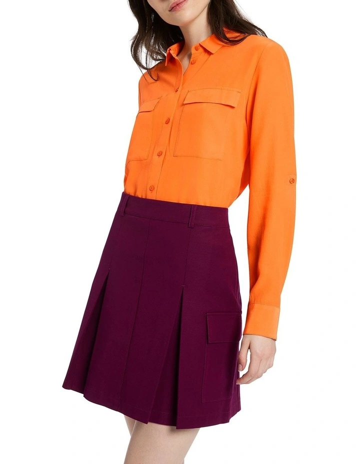 Sofia Silk Shirt in Calypso