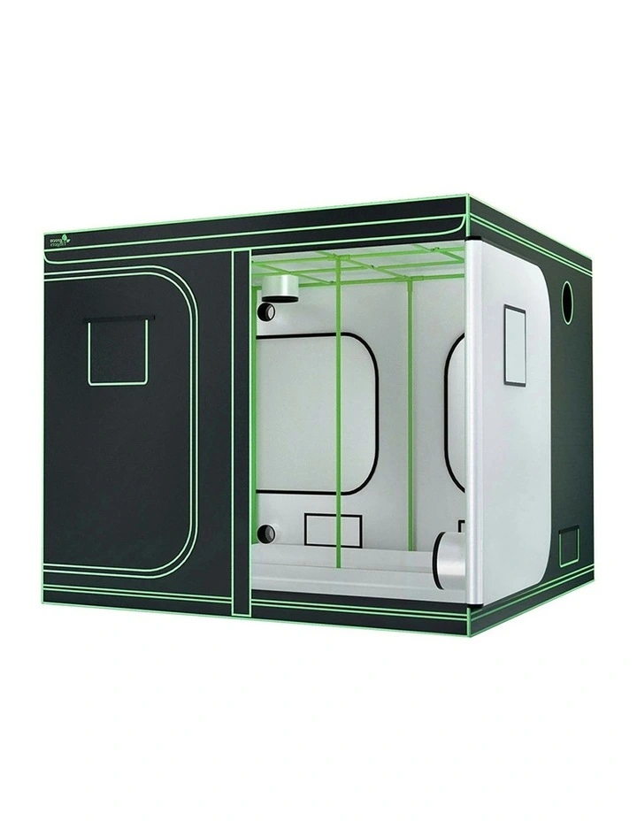Hydroponics Grow Tent 240x 240 x 200cm in Black