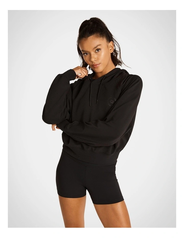 After Class Crop Hoodie in Black