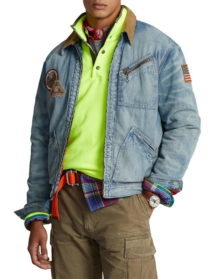 Denim Trucker Jacket in Blue
