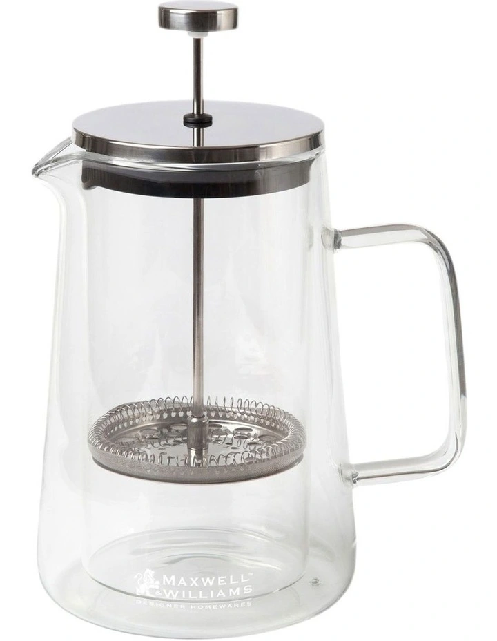 Gift Boxed Blend Vienna Plunger 1L in Clear