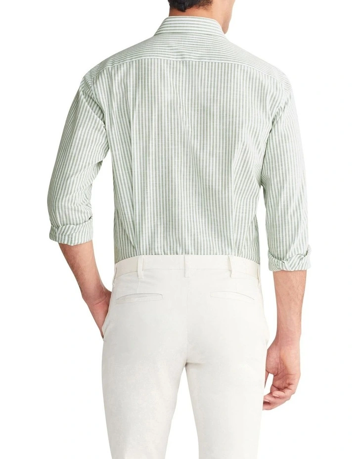 Tailored Long Sleeve Shirt in Green