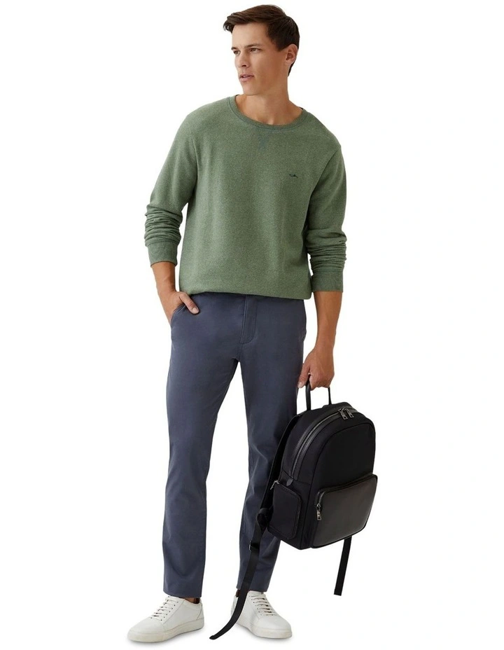 Leo Organic Cotton Sweatshirt in Olive