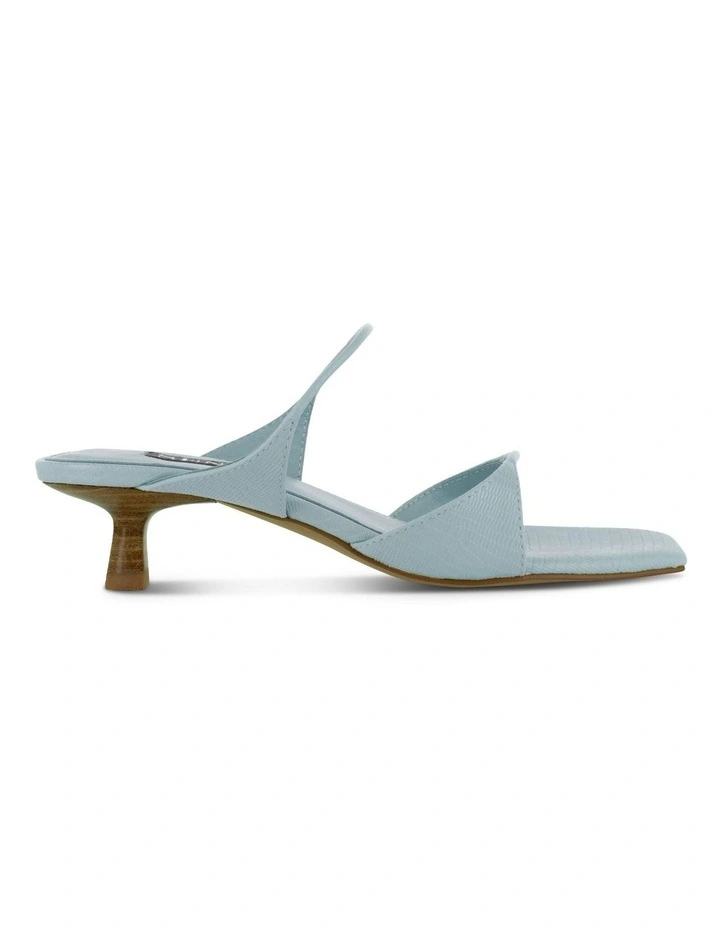 Taylah Heeled Mules in Blue