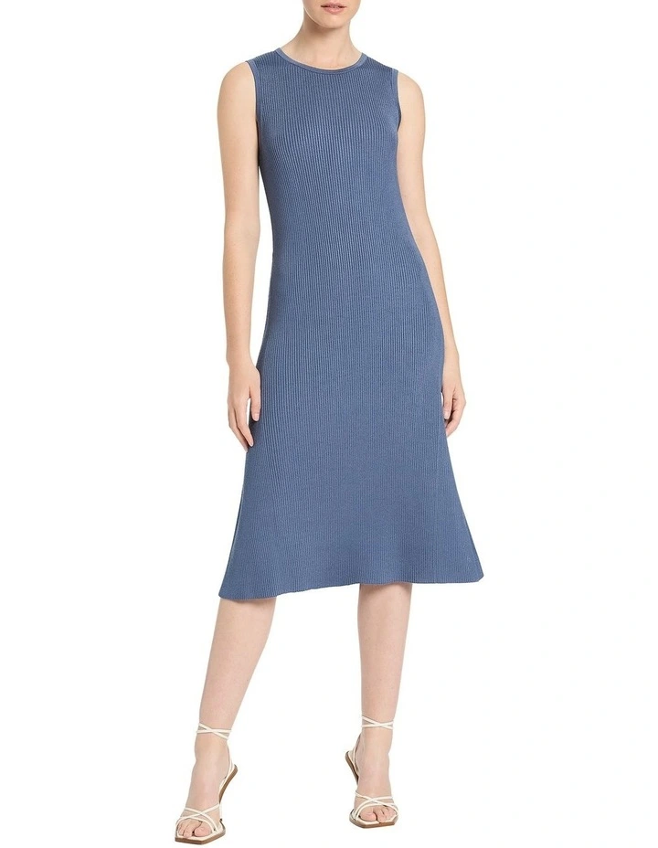 Laine Sleeveless Knit Dress in Slate
