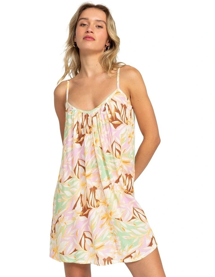 Summer Adventures Beach Mini Dress in Quiet Green Coast 2 Coast