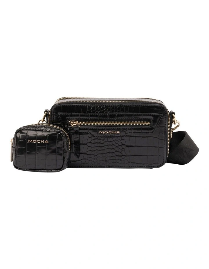 Go To Croc Boxy Crossbody in Black