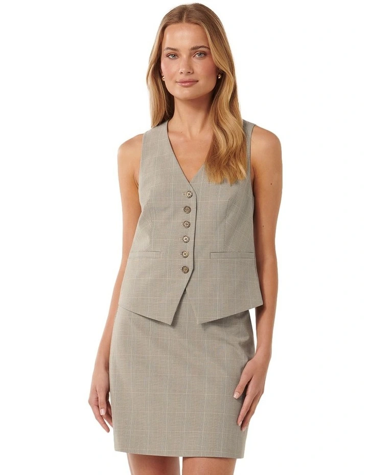 Rose Waistcoat in Grey