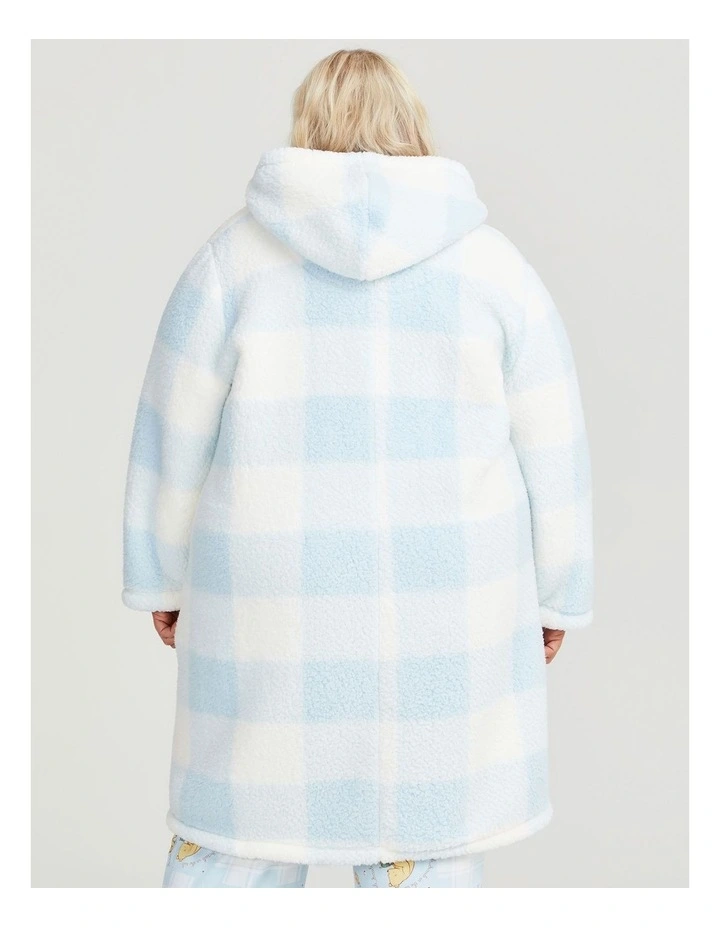 Winnie The Pooh Dressing Robe in Sage Blue/Vanilla