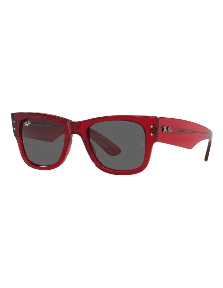 Mega Wayfarer Bio-Based Sunglasses in Red