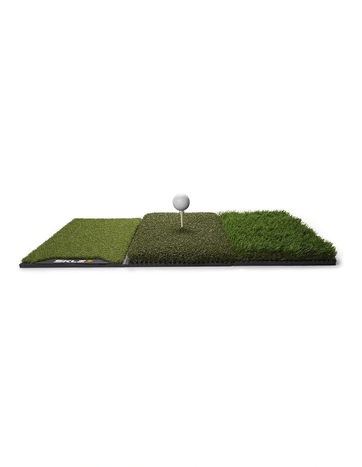 Pure Golf Practice 3 Lie Turf Mat 25x16 in Green
