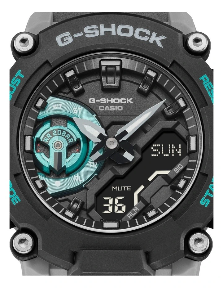 G Shock Carbon Core Guard Black Watch GA2200M-1A