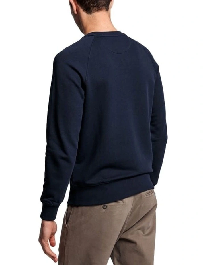 Lock-Up Crew Neck Sweatshirt in Blue