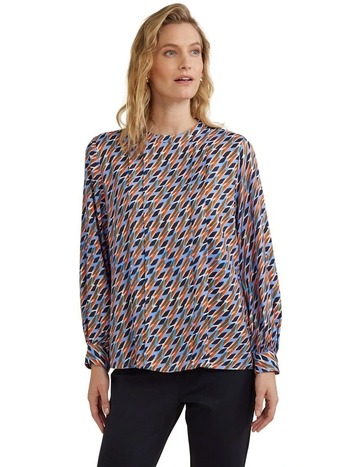 Top in Pantile Print