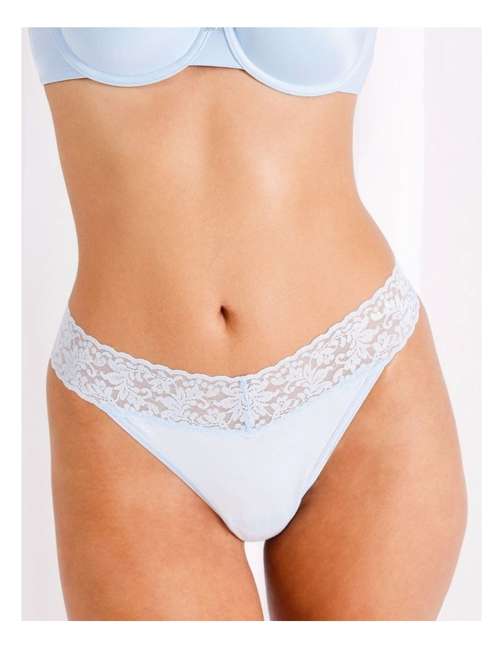 Cotton & Lace Gstring in Frosted Window