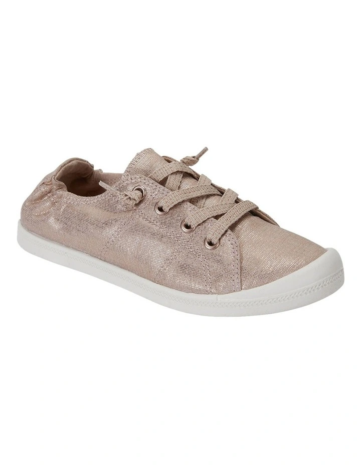 Link Rose Gold Fabric Sneakers