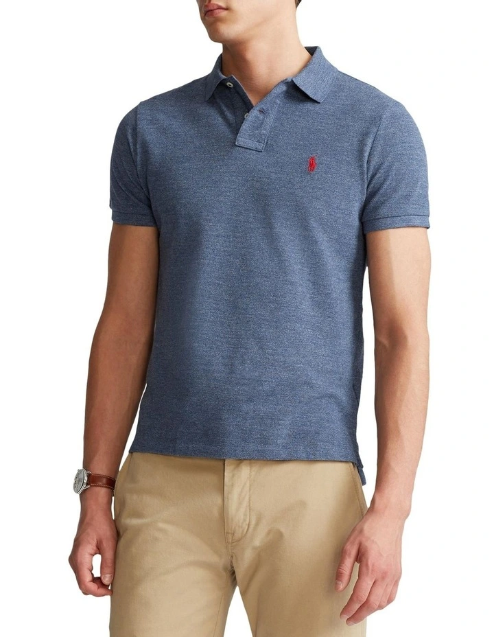 Custom Slim Fit Mesh Polo Shirt